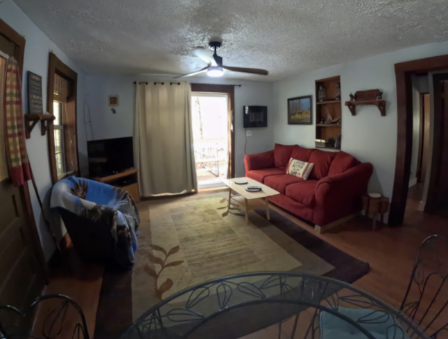 Eagle's Nest Cabin: Living Room/Dining Area